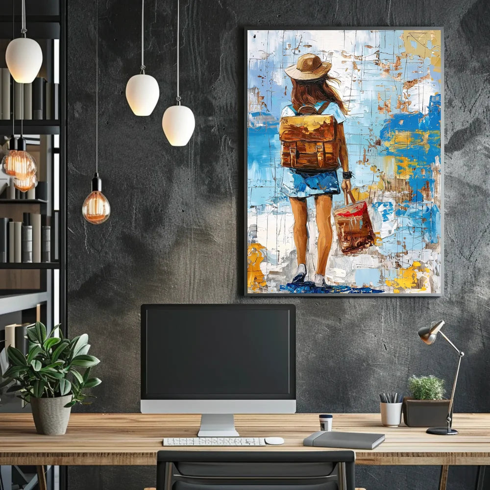 Vintage Parisian Architecture Art Poster