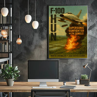 F-100 Super Sabre Jet Poster