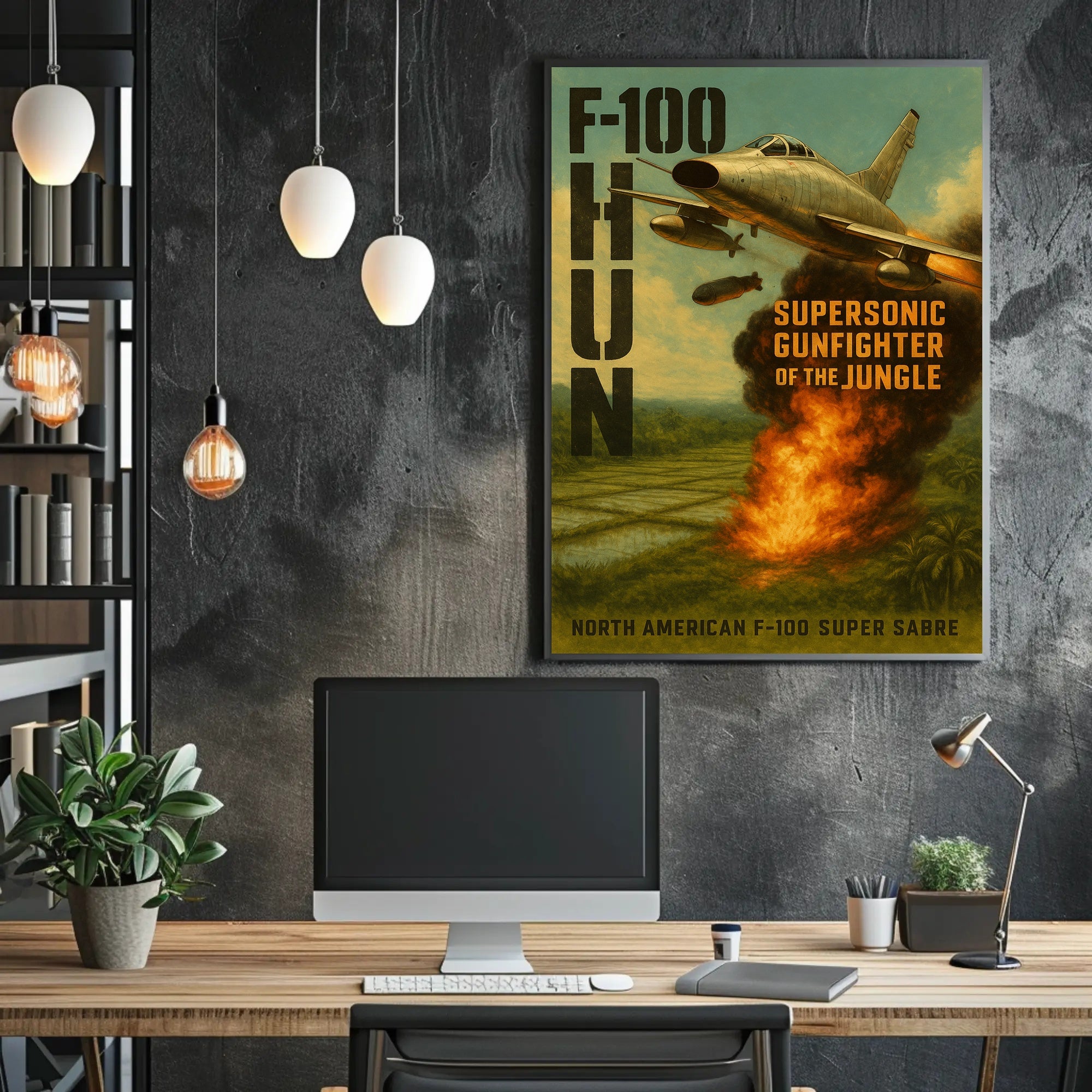 F-100 Super Sabre Jet Poster