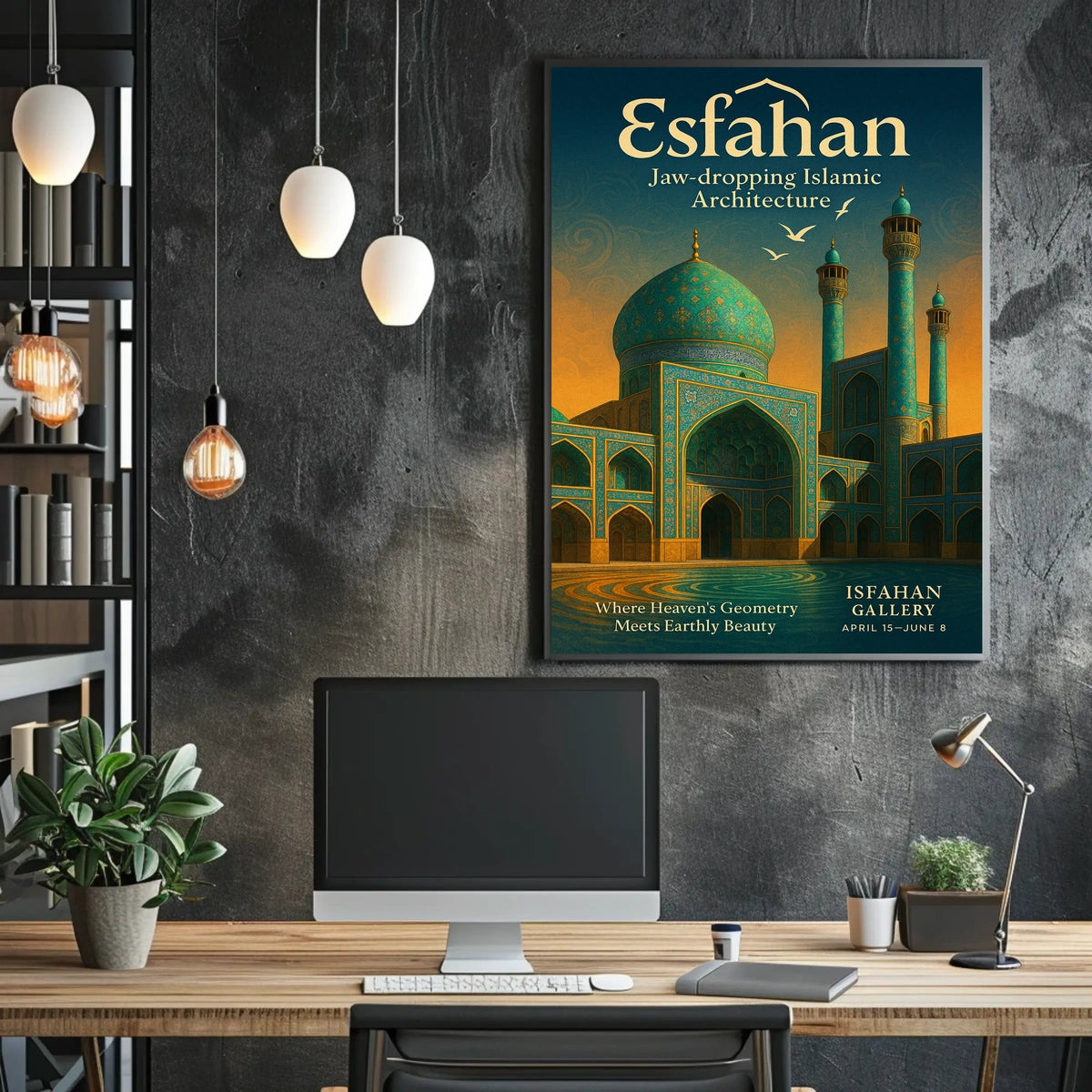 Esfahan Where HeavenS Geometry Meets Poster