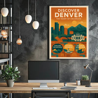 Discover Denver The Heart of Colorado Poster PosterGoat