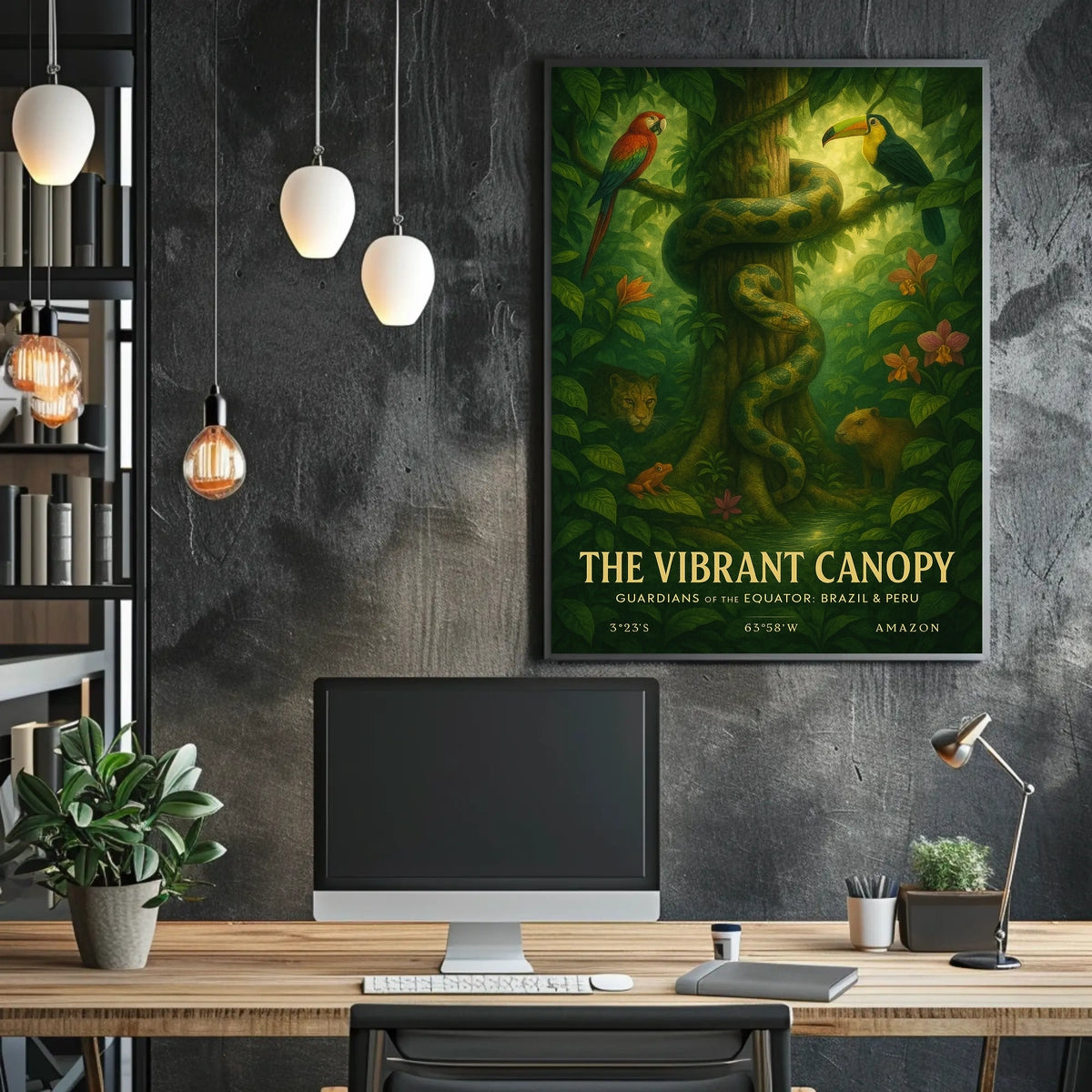 The Vibrant Canopy Poster