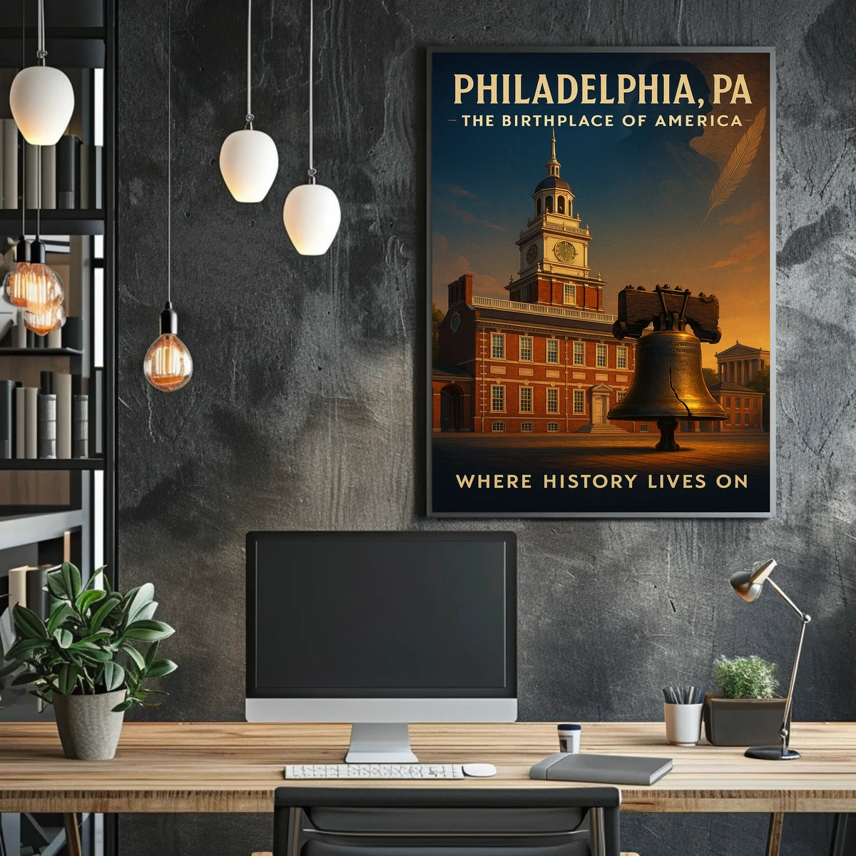 Philadelphia The Birthplace of America Poster