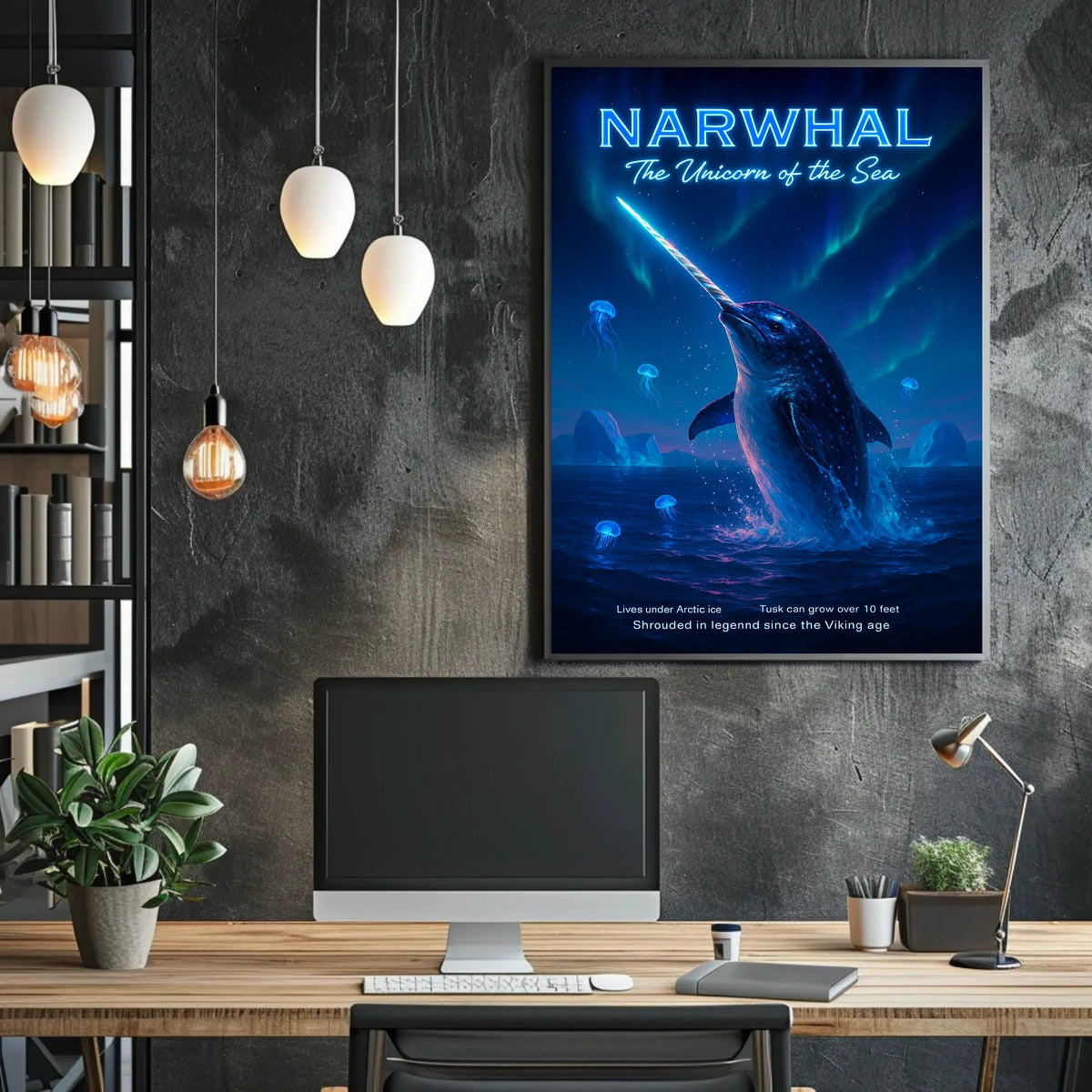 Narwhal The Unicorn Of The Sea Poster