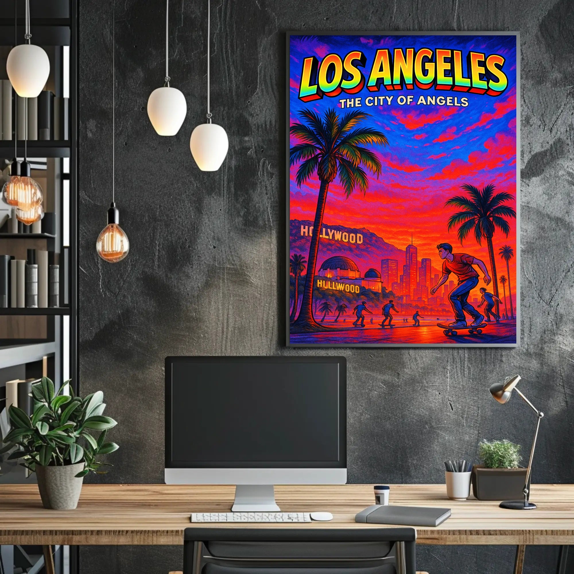 Los Angeles The City of Angels Poster PosterGoat