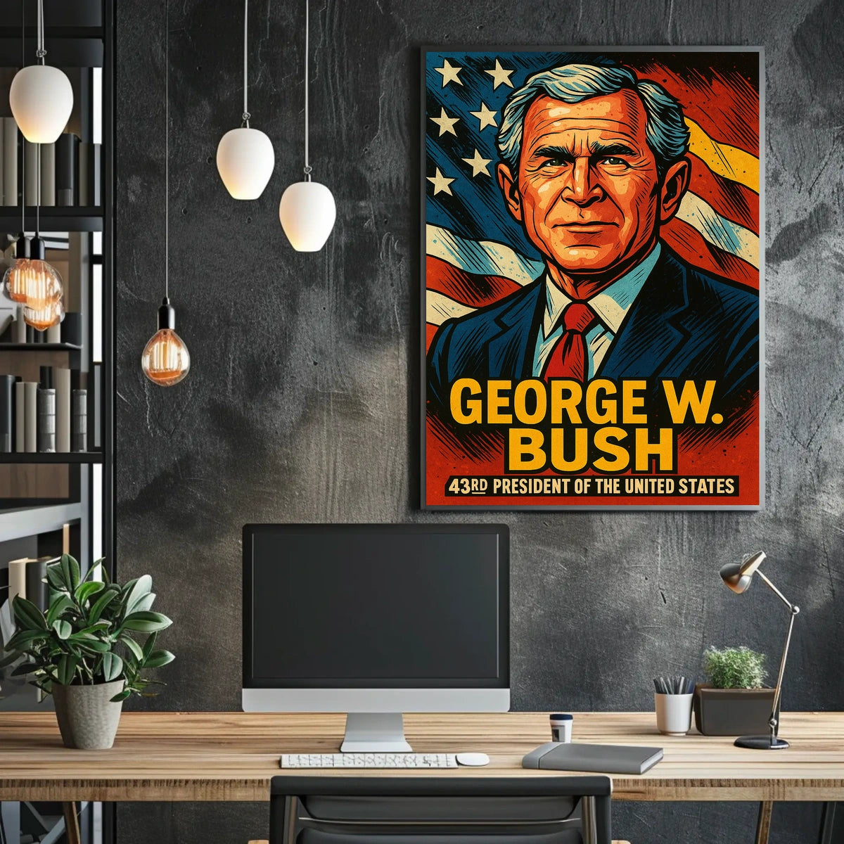 George W Bush 43Rd President Poster Wall Art Decor