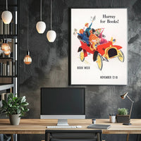 Hurray for Books! Poster PosterGoat