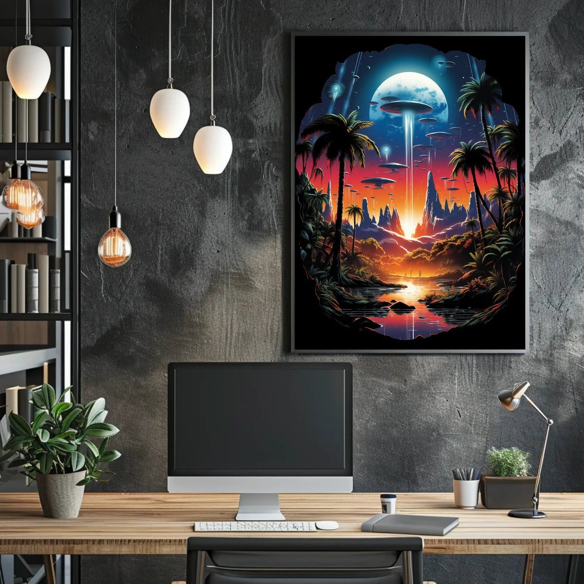 Cosmic Oasis Poster