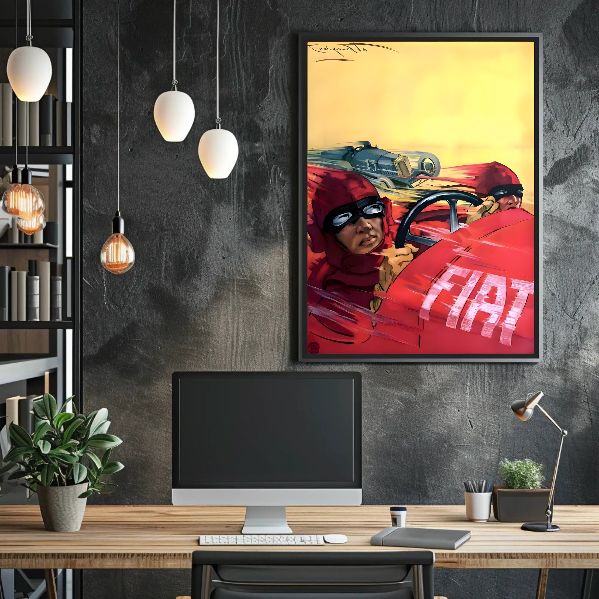 Vintage Racing Rivalry Poster