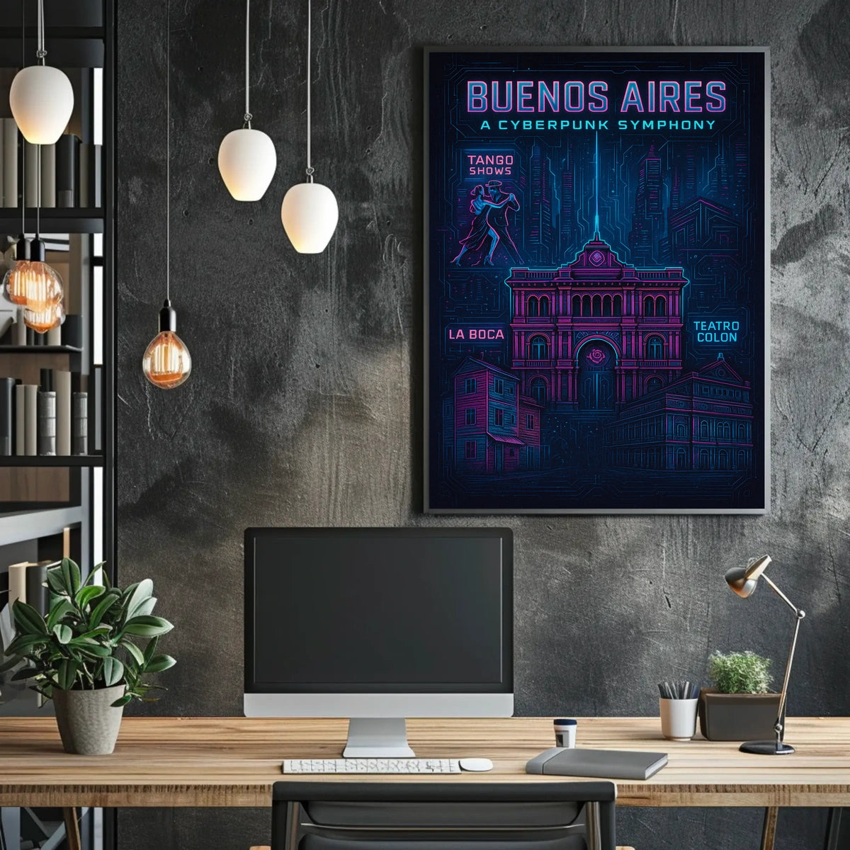 Buenos Aires A Cyberpunk Symphony Poster
