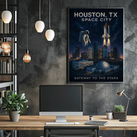 Space City Gateway to the Stars Poster