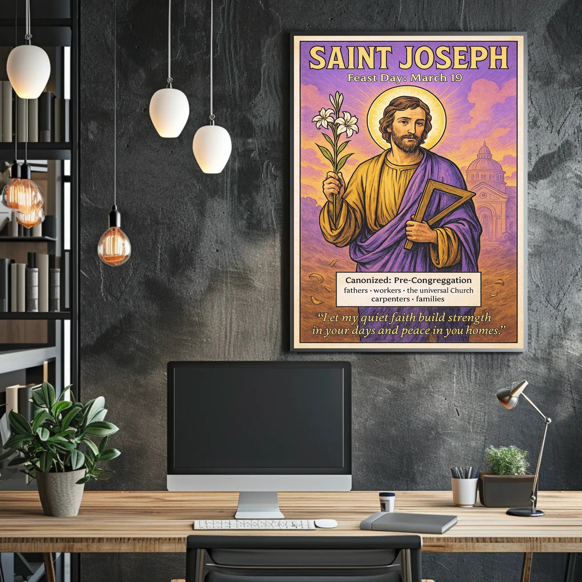 Saint Joseph Feast Day: March 19 Poster PosterGoat