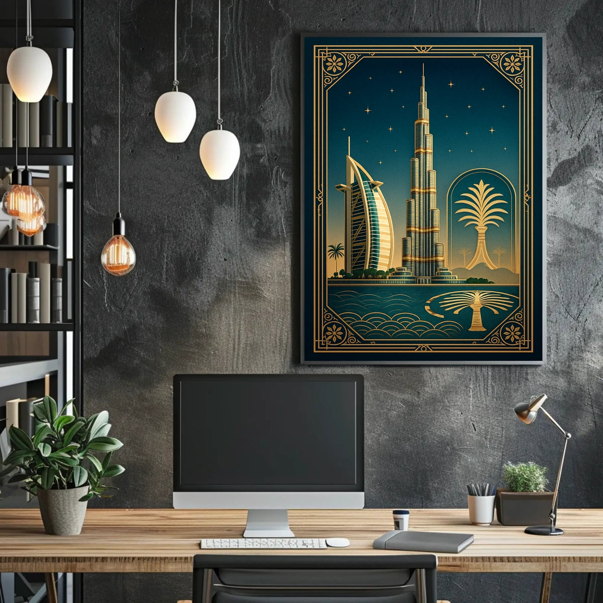 Art Deco Dubai Poster