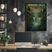 Niagara Falls Steampunk SciFi Collectors Poster