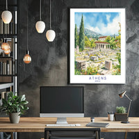 Athens Ancient Ruins Poster PosterGoat