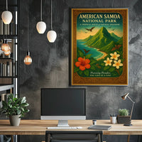 American Samoa National Park Scenic Vista Travel Poster