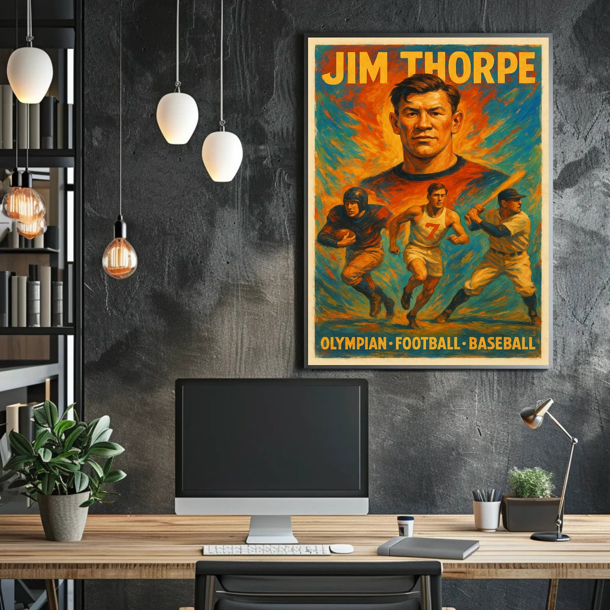 Celebrating Jim Thorpe A Multisport Legend Poster