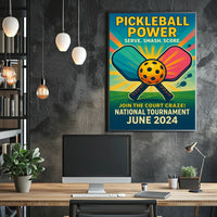 Pickleball Power Tournament 2024 Poster