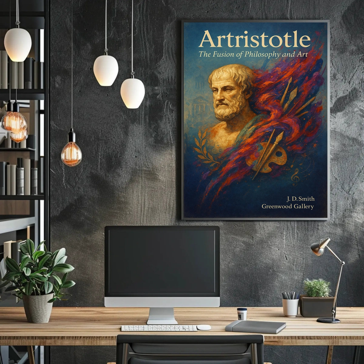 Artristotle The Fusion of Philosophy and Art Poster