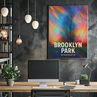 Brooklyn Park Minnesota Scenic Minimalist Wanderlust Poster
