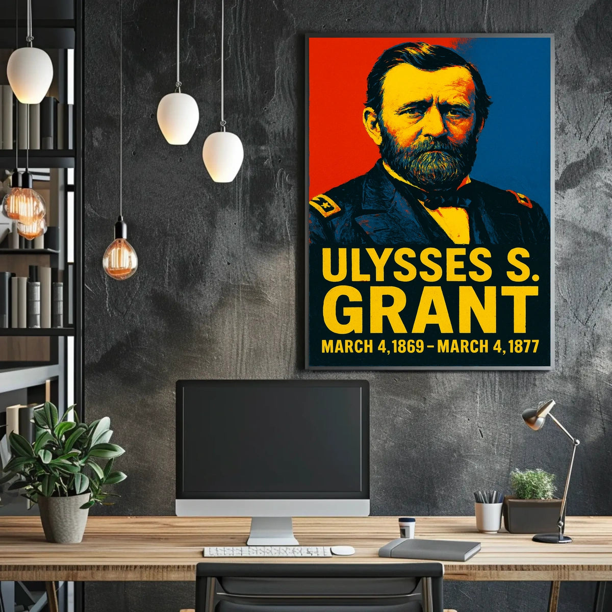 Ulysses S. Grant 18Th President Poster