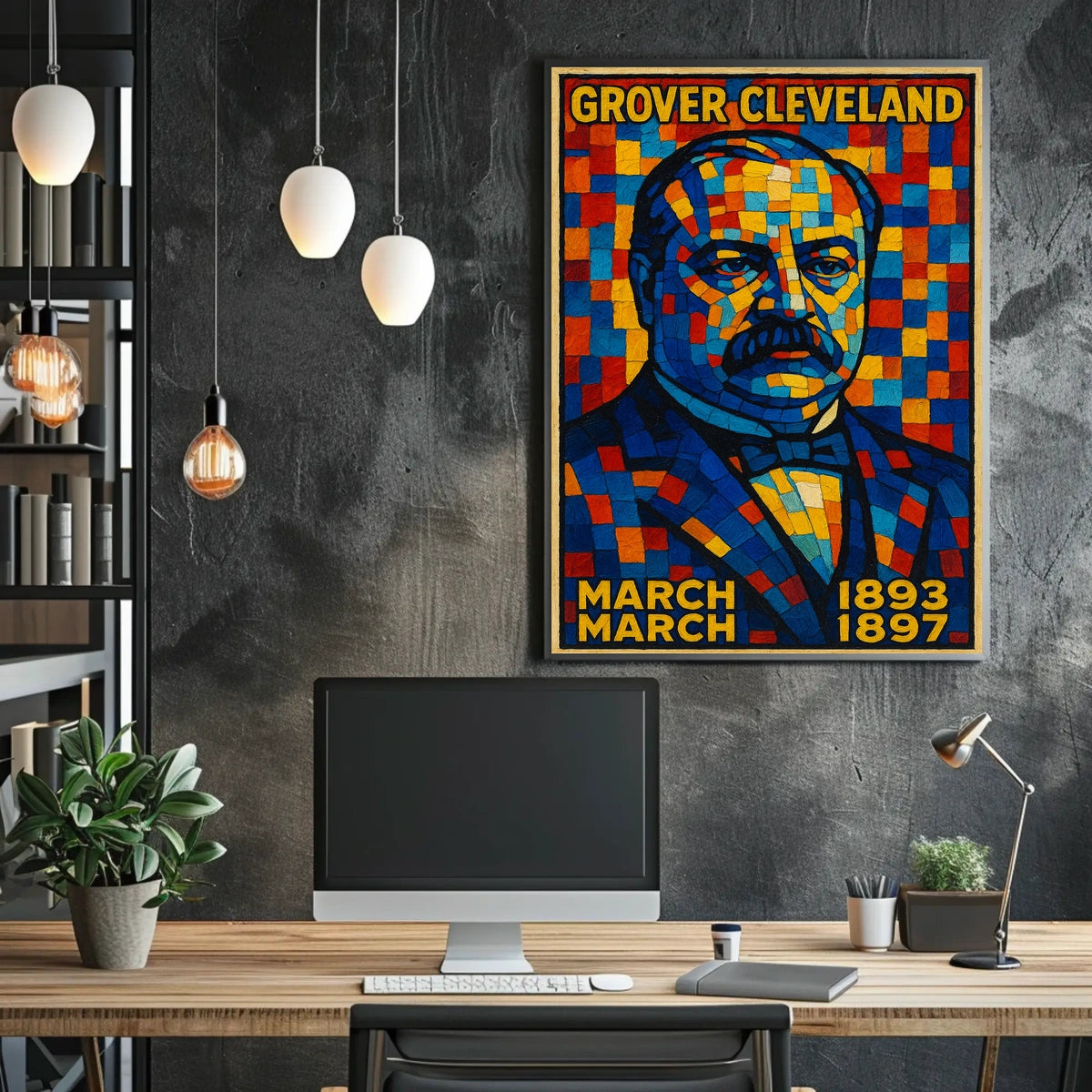 Grover Cleveland Presidential Tenure Poster