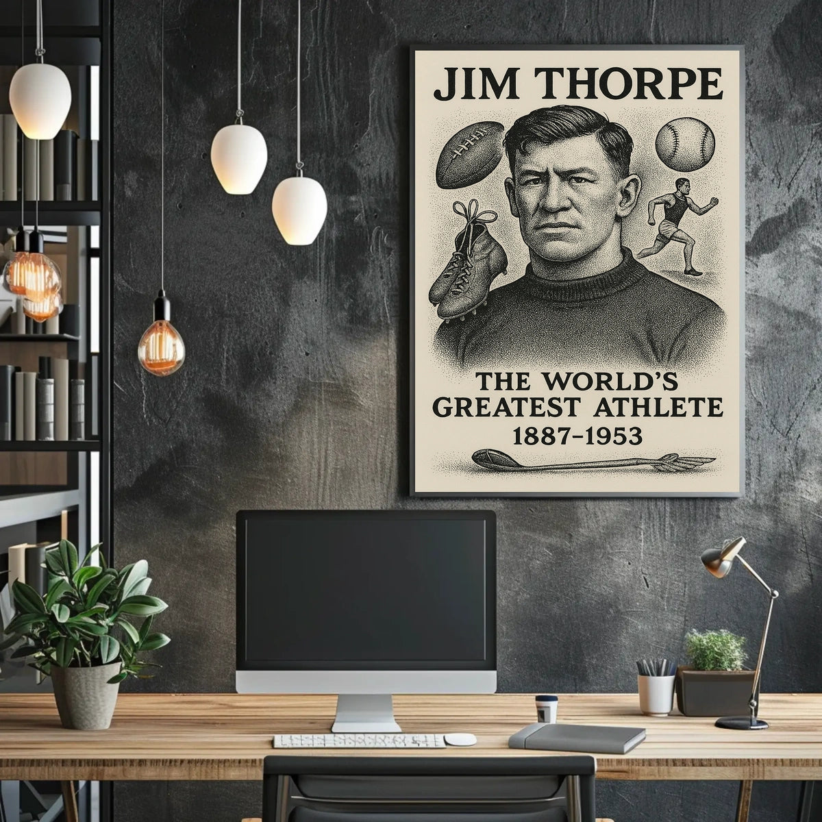 Celebrating Jim Thorpe The Worlds Greatest Athlete Jim Thorpe Poster