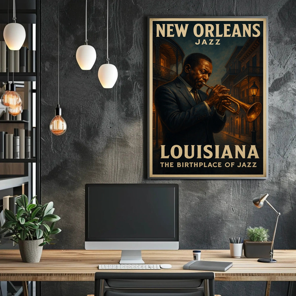 New Orleans The Birthplace Of Jazz Poster