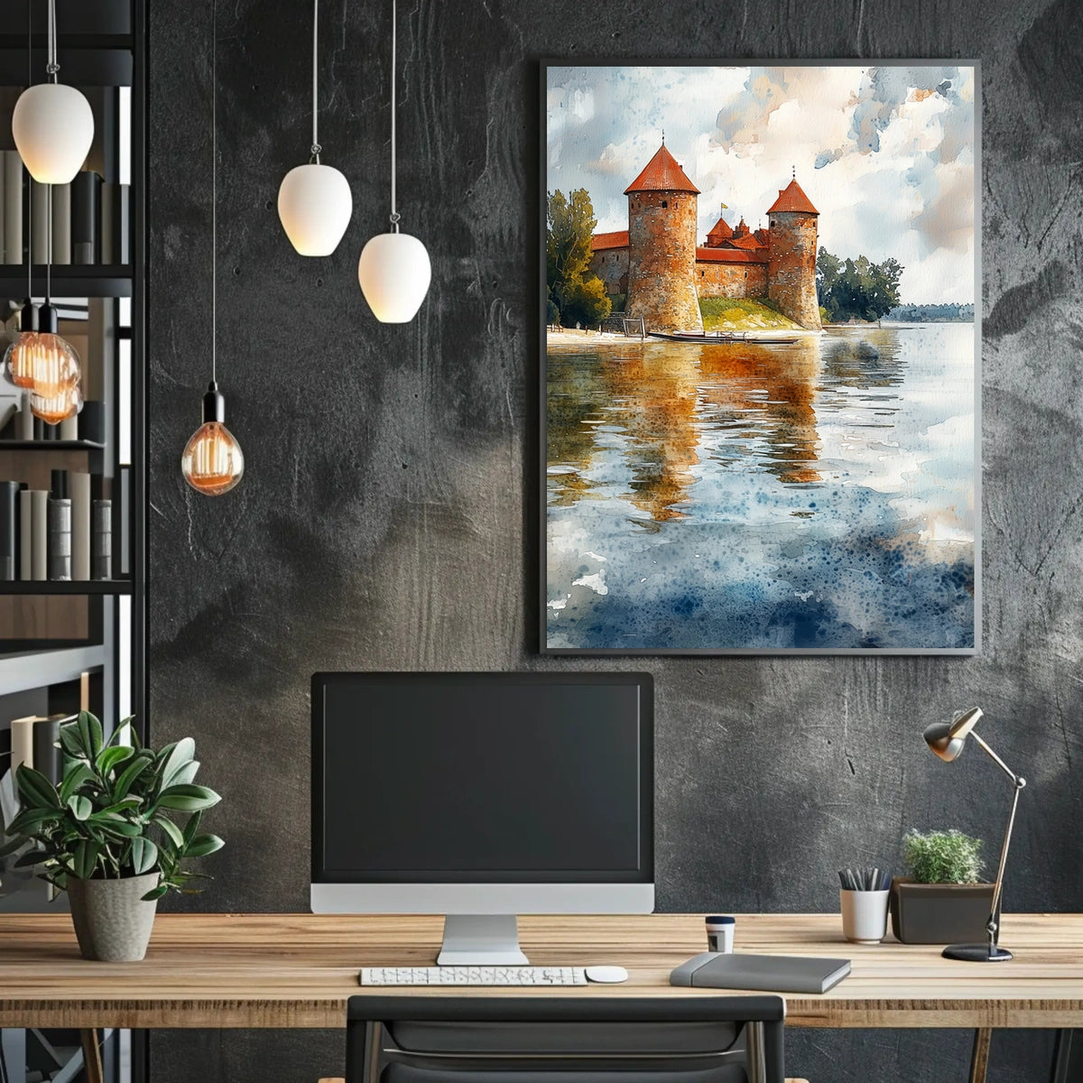 Lithuania Trakai Island Castle View Poster