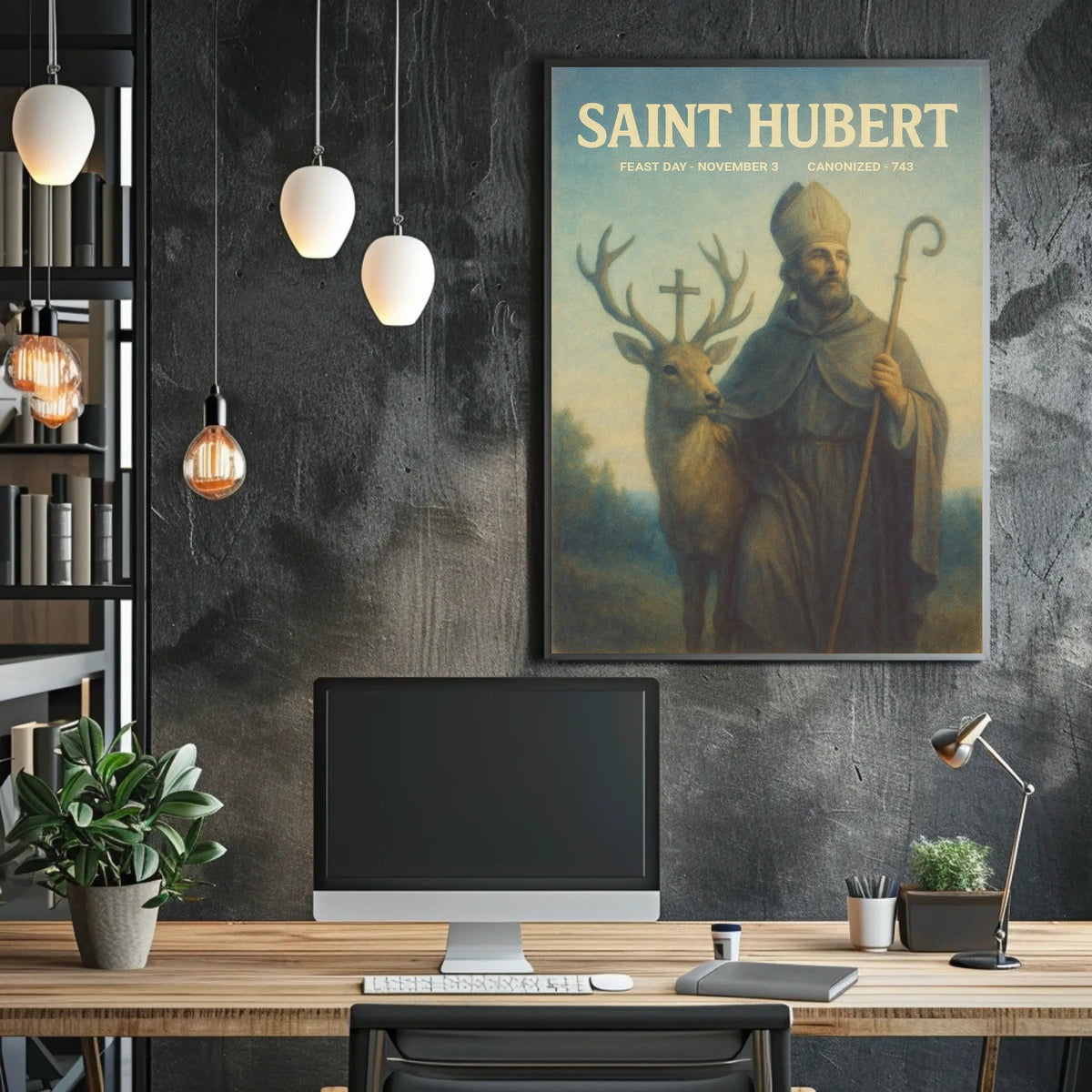 Saint Hubert Patron Saint Of Hunters Poster