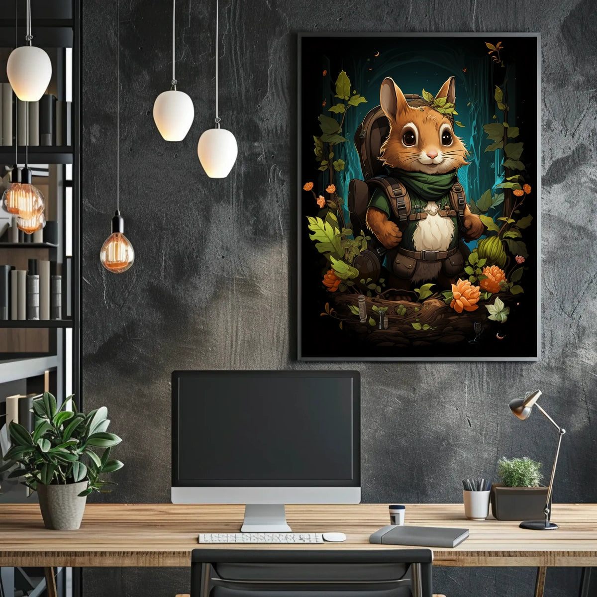 Enchanted Forest Poster Adventure Awaits Wall Art Decor