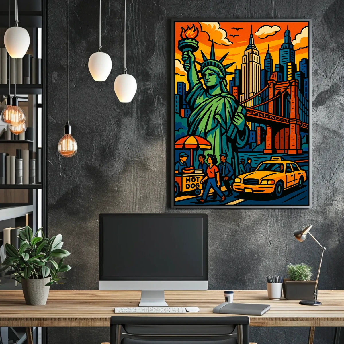 Vibrant New York City Life Poster