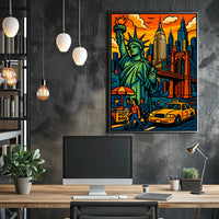 Vibrant New York City Life Poster