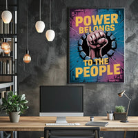 Powerful Fist of Resistance Political or Propaganda Poster