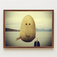 Surreal Lakeside Creature Fantasy or Mythology Poster