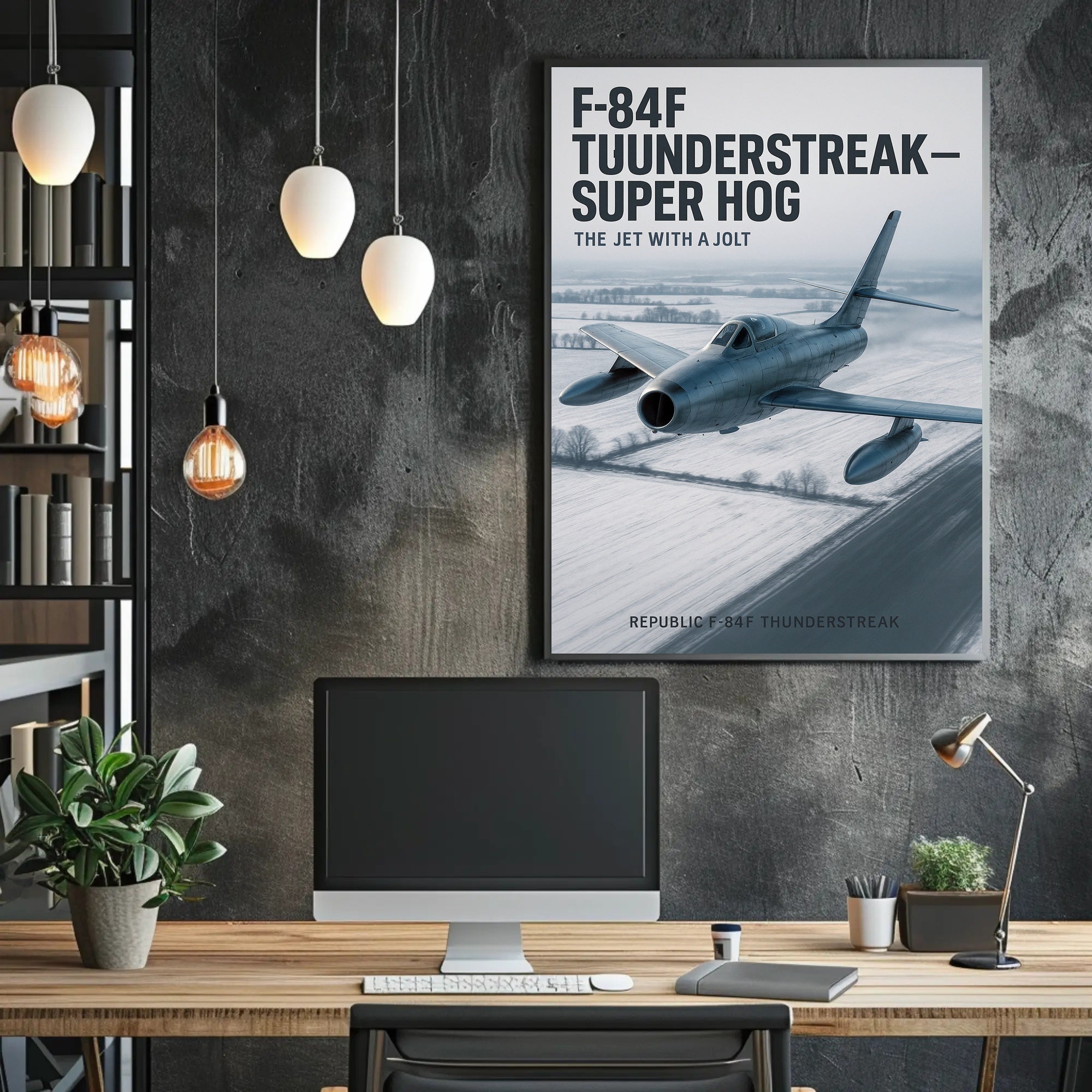 F-84F Thunderstreak The Jet with a Jolt Poster PosterGoat