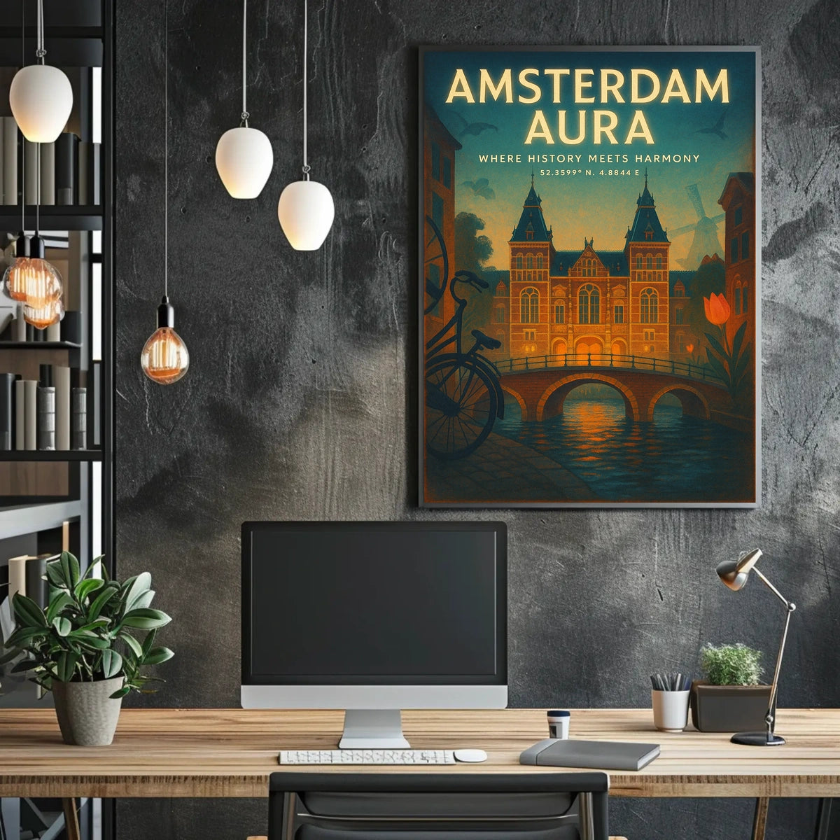 Amsterdam Aura Poster