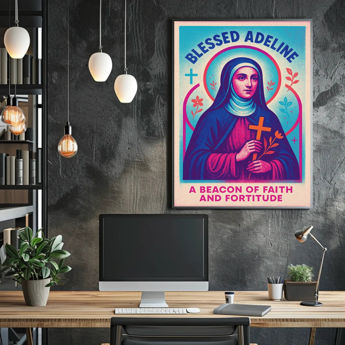 Blessed Adeline A Beacon Of Faith Poster