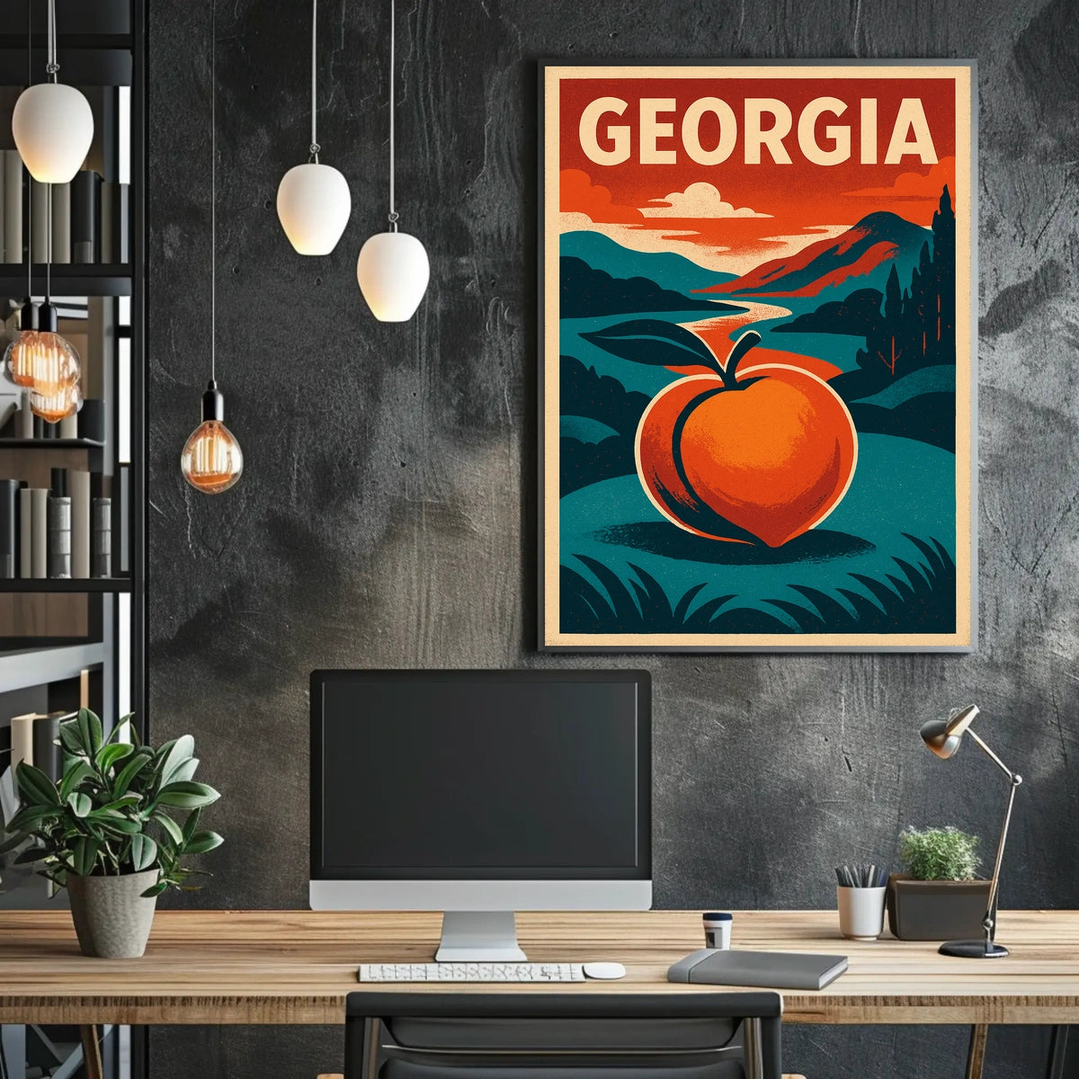 Georgia Peach Poster
