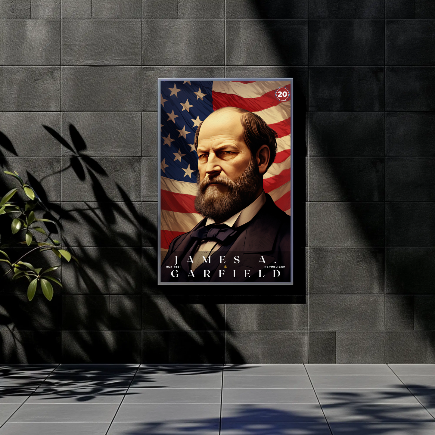 James Garfield 20th President Of The United States Portrait
