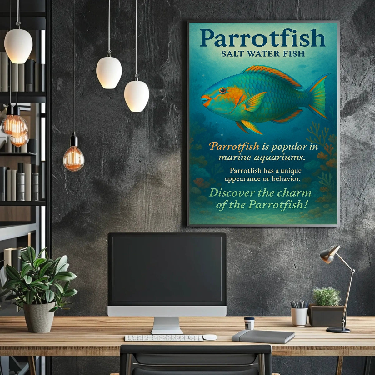 Discover the Charm of the Parrotfish Poster