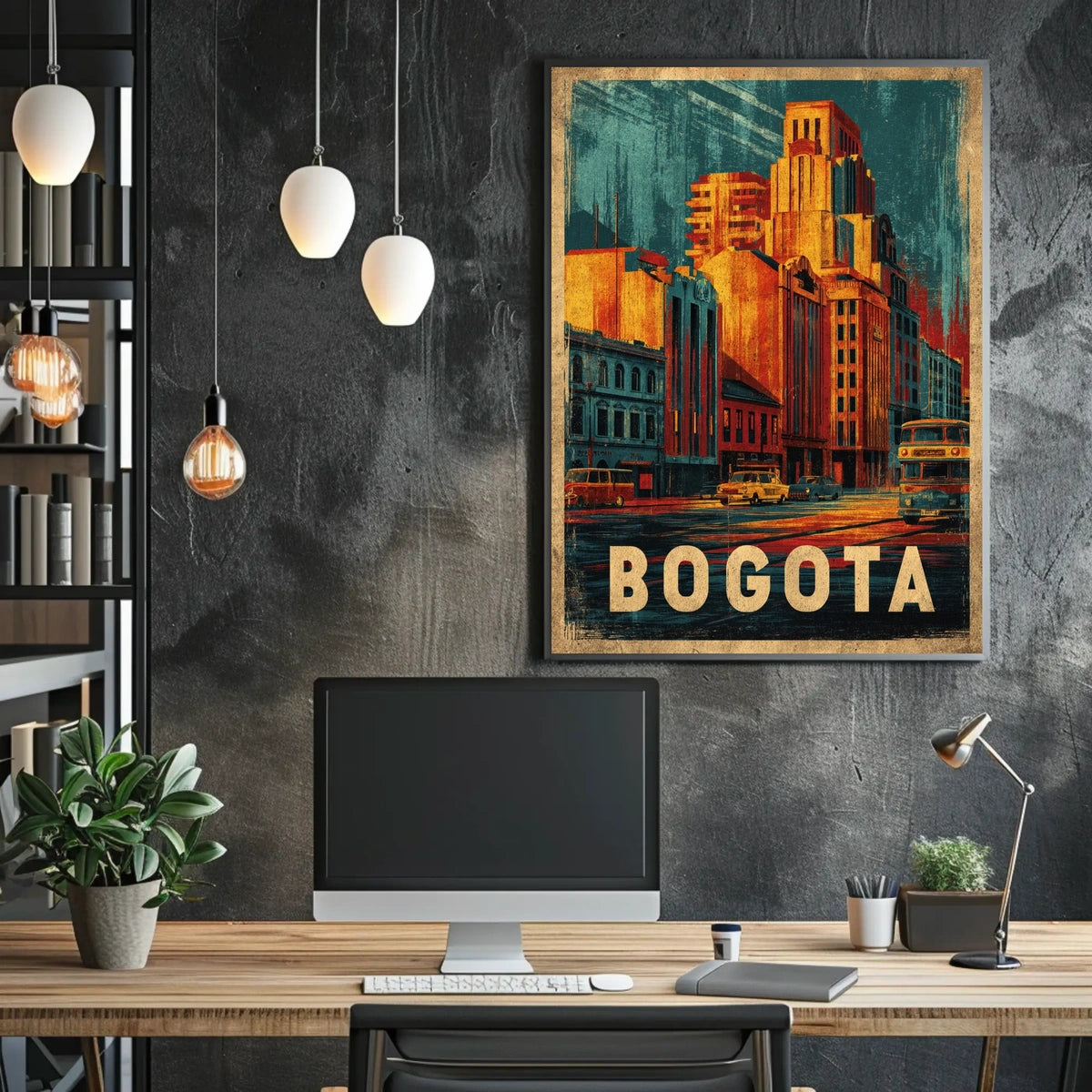 Bogota Cityscape Poster