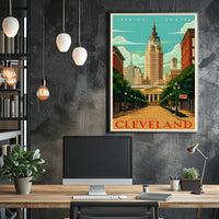 Discover Cleveland's Architectural Charm Poster