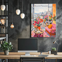 Bucaresti Serenity: A Balcony View Poster