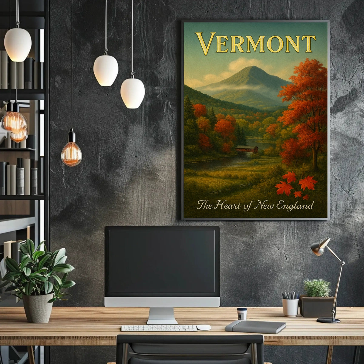 Vermont The Heart of New England Poster