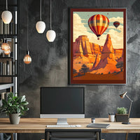 Scenic Balloon Journey Poster