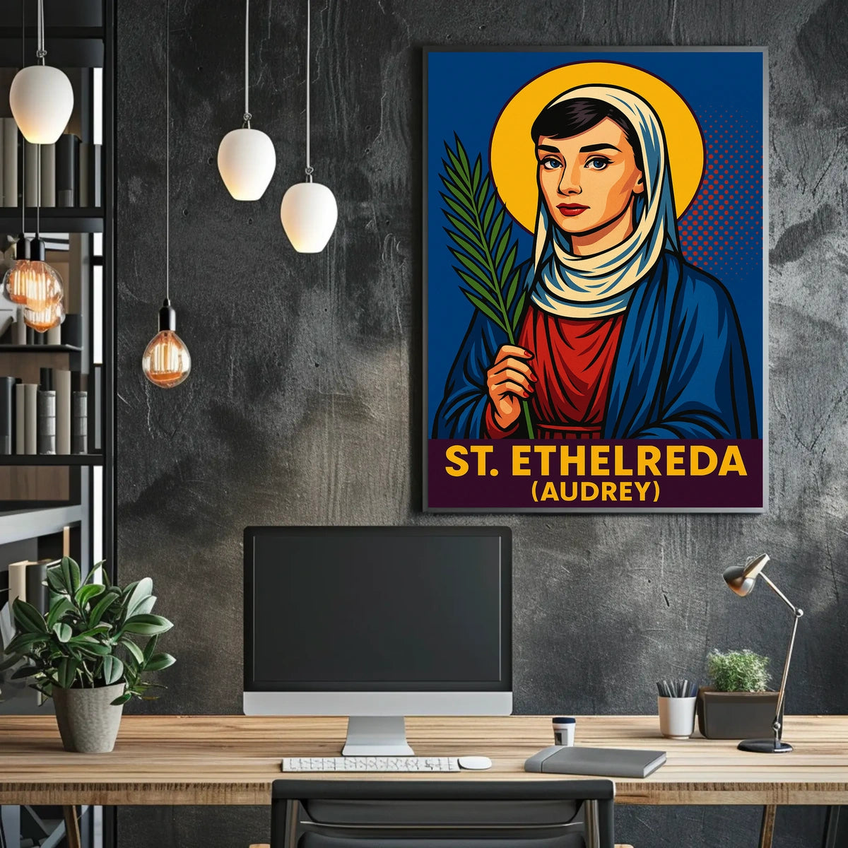 St. Ethelreda (Audrey) Poster