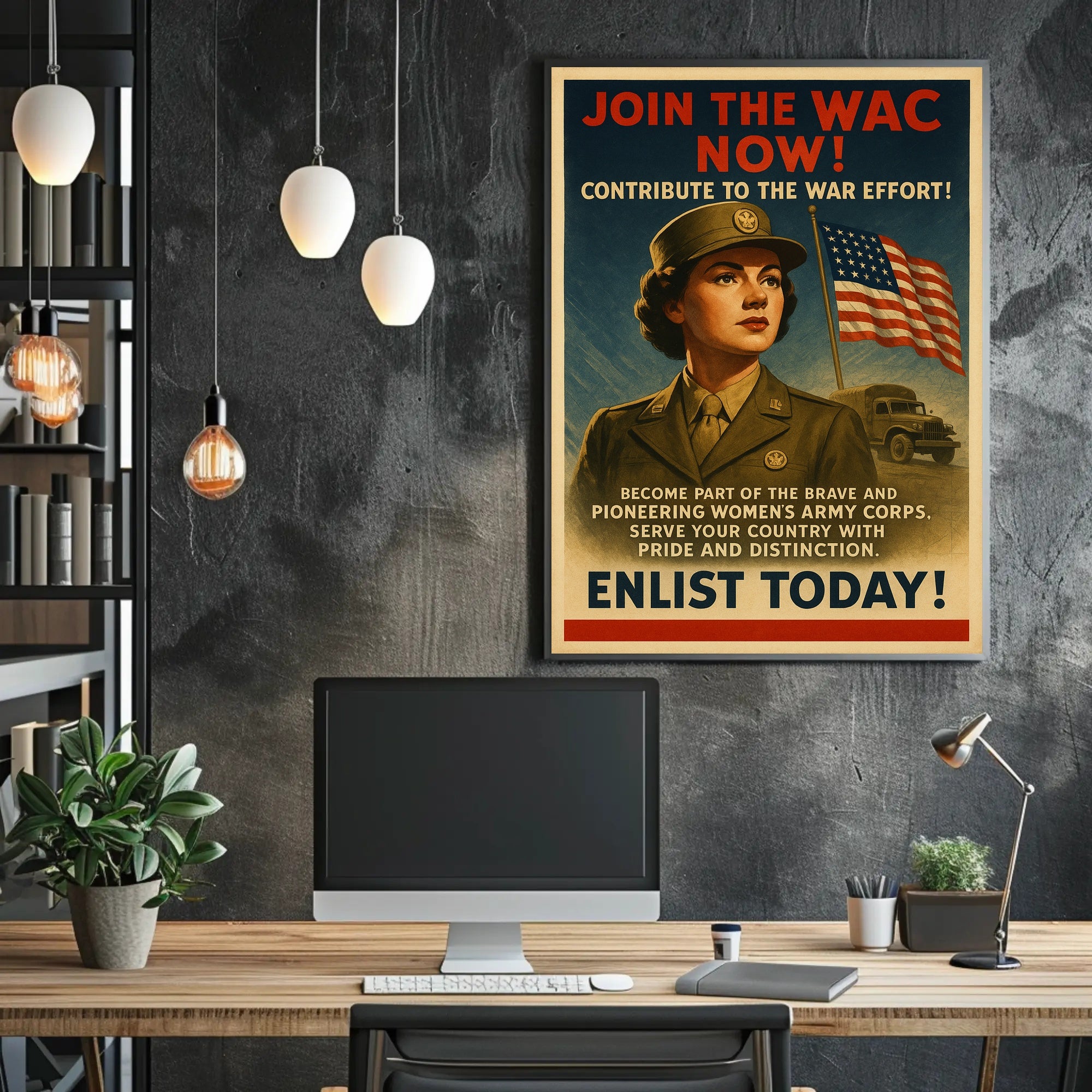 Enlist in the Women's Army Corps Poster