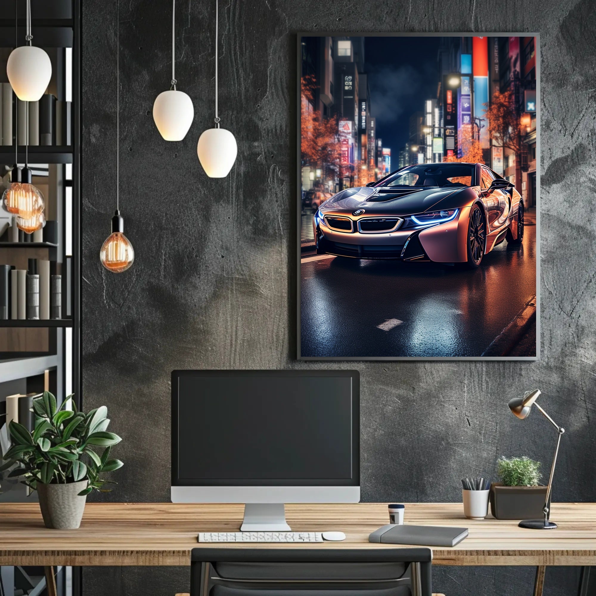 Sleek Night Drive Poster PosterGoat