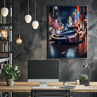 Sleek Night Drive Poster PosterGoat